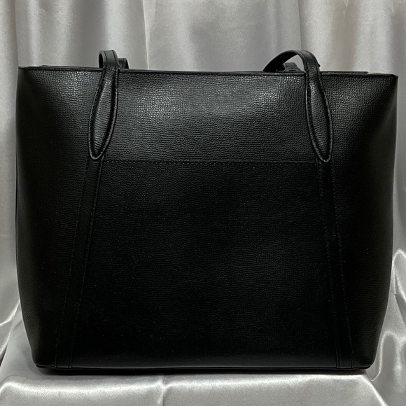 Kate Spade Black Zipper Tote KAT012.   9-H3a - Picture 3 of 9